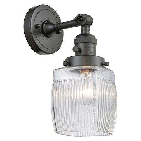 One Light Sconce With A High-Low-Off Switch.